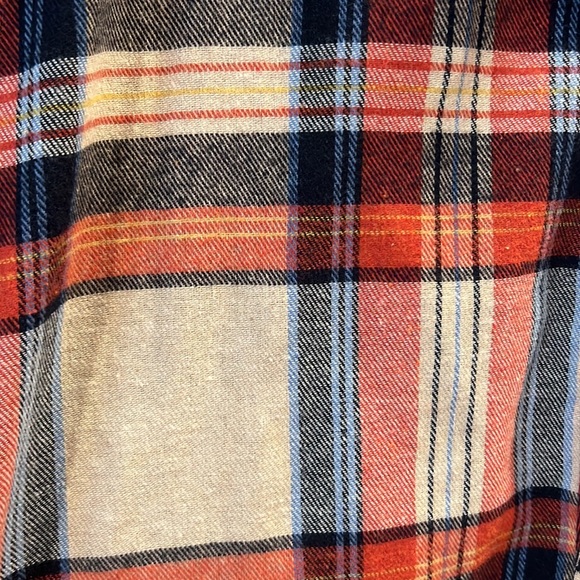 NWT Like an Angel plaid flannel top size M - Picture 4 of 4